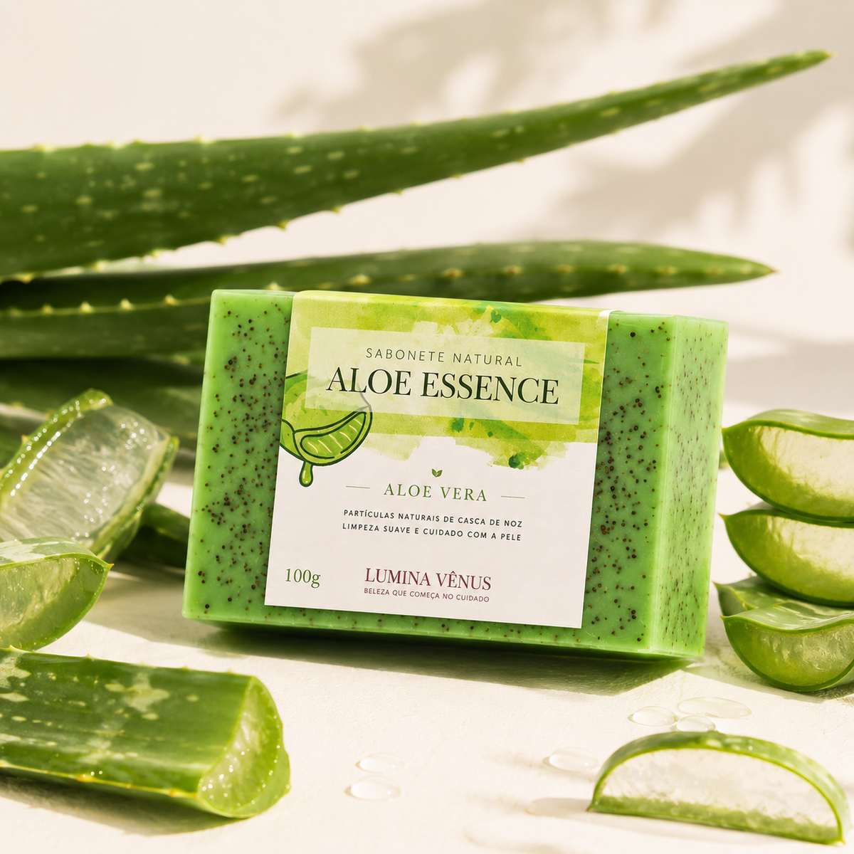 Sabonete Natural de Aloe Vera - 100g