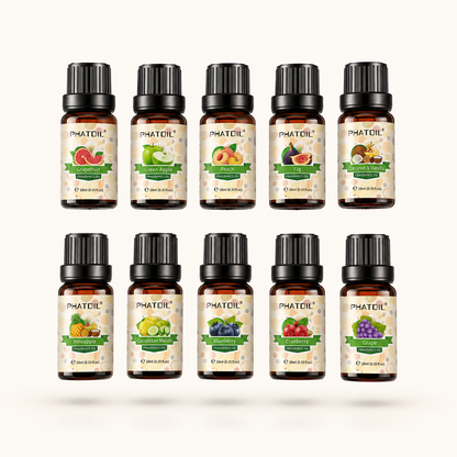 Coleção de Óleos Essenciais - 10 Essências Naturais (10ml cada)