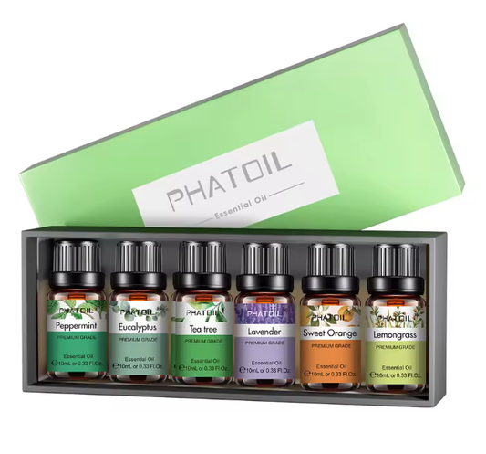 Kit de Óleos Essenciais – 6 Essências Naturais (10 ml cada)