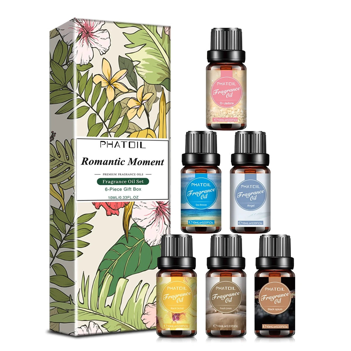 Coleção de Óleos Essenciais – 6 Essências Naturais (10 ml cada)