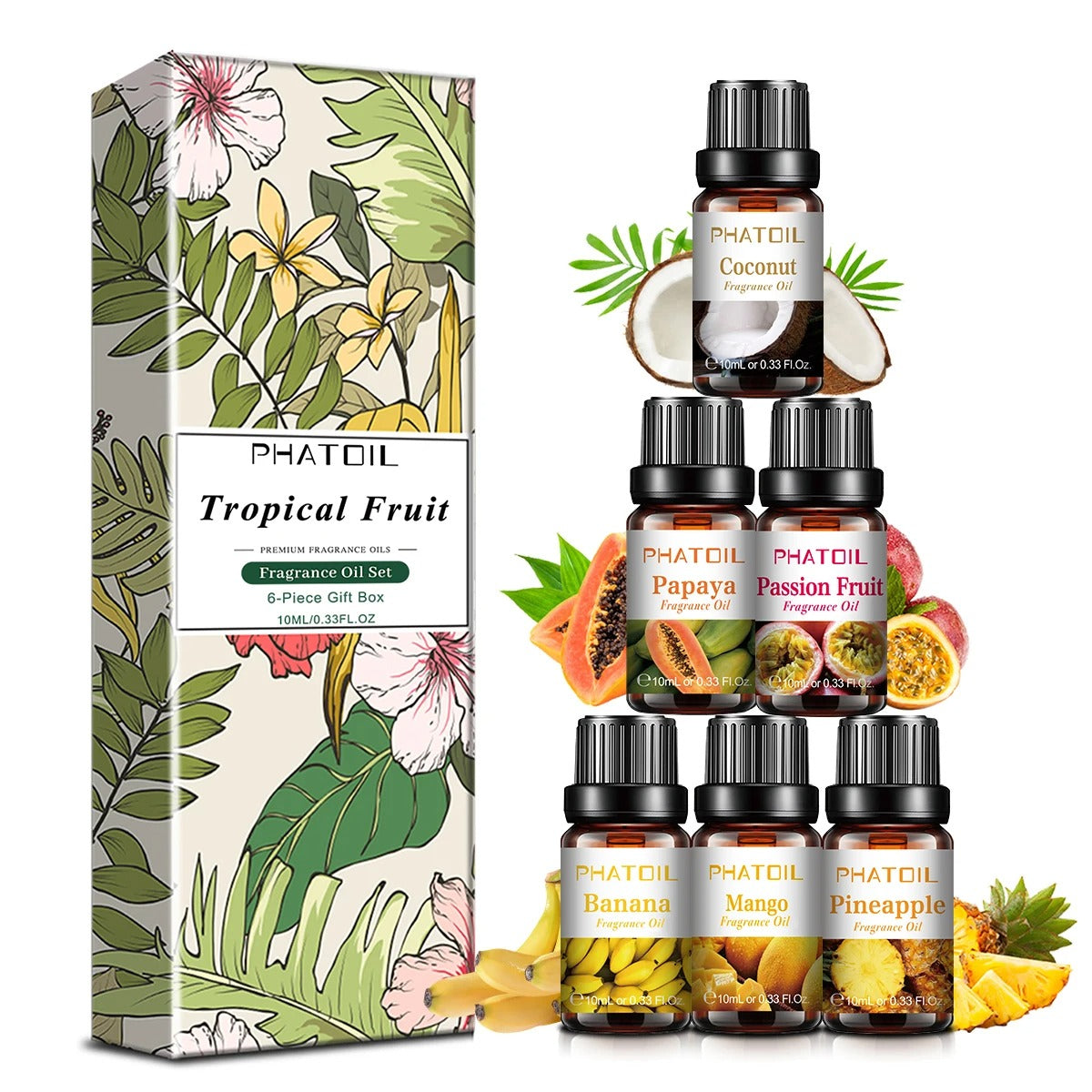 Coleção de Óleos Essenciais – 6 Essências Naturais (10 ml cada)