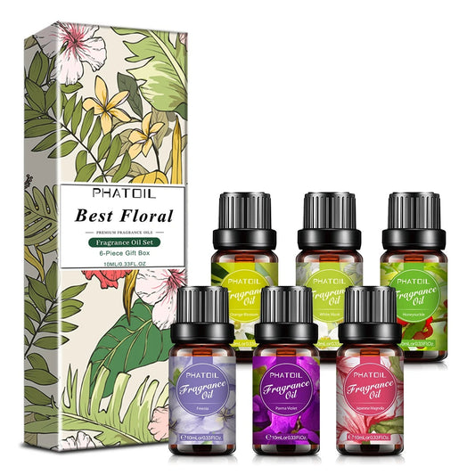 Coleção de Óleos Essenciais – 6 Essências Naturais (10 ml cada)