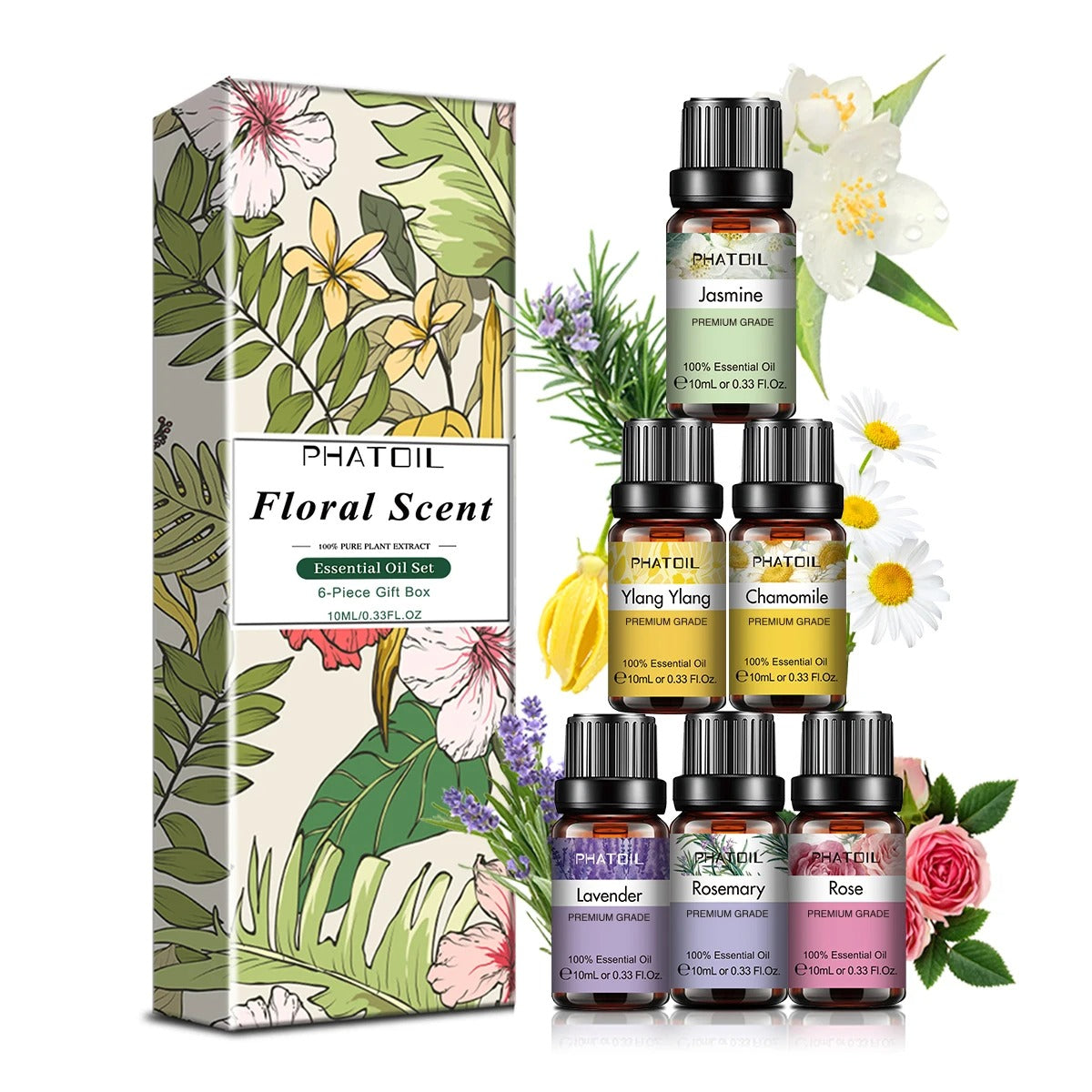 Coleção de Óleos Essenciais – 6 Essências Naturais (10 ml cada)